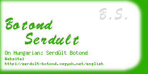 botond serdult business card