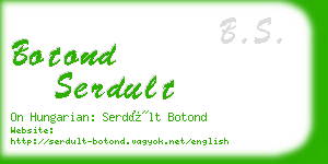 botond serdult business card